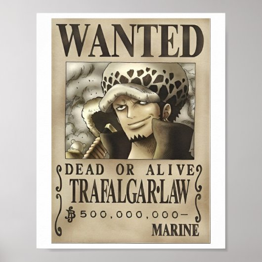 Gezocht dode of levende trafalgar Poster (Voorkant)