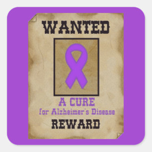 Gezocht: Een kuur voor Alzheimer Vierkante Sticker