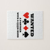 Gezocht een partner met een goede vier-handssuitru legpuzzel (Horizontaal)