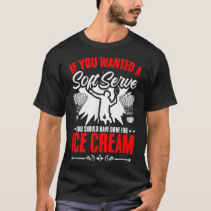 Gezocht Een Zachte Serve Shuttle Sport Hobby Badmi T-shirt