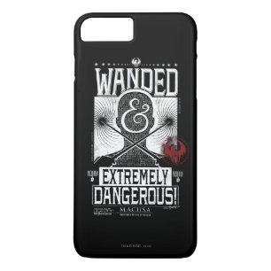 Gezocht & Extreem Gevaarlijk Gezocht Poster - Wit iPhone 8 Plus / 7 Plus Hoesje
