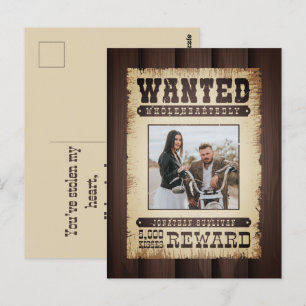 Gezocht Geheel Western Poster Valentijnse Briefkaart