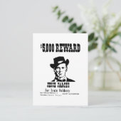 Gezocht Jesse James Briefkaart (Staand voorkant)