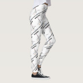 Gezocht normaal hartslag ECG-elektrocardiogram Leggings (Rechts)