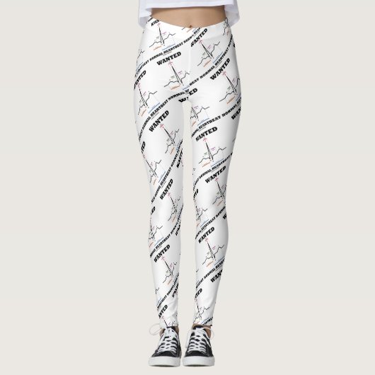 Gezocht normaal hartslag ECG-elektrocardiogram Leggings (Voorkant)
