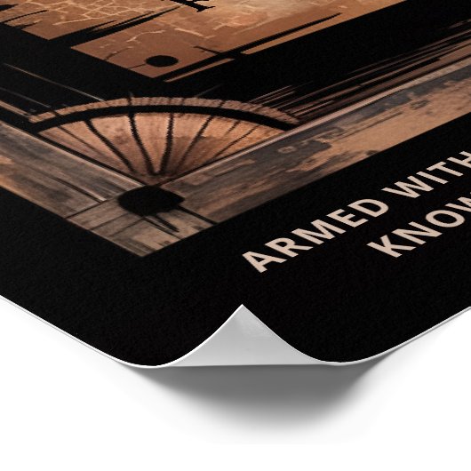 Gezocht Old Wild West Rustic Fun Party Welkom Poster (Hoek)