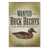 Gezocht - oude Duck Decoys Kaart (Achterkant)
