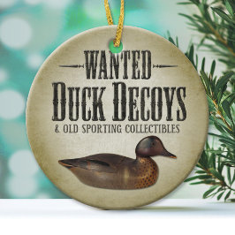 Gezocht - oude Duck Decoys Keramisch Ornament