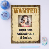 Gezocht Poster, Afbeelding Lijst Flyer (Enkel)