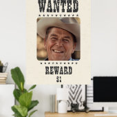 Gezocht Poster - Beloning $ 1 -  Old West-stijl (Thuiskantoor)
