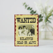 Gezocht Poster Briefkaart (Staand voorkant)