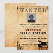 Gezocht Poster Familie reunion Barbeque Uitnodigin Kaart (Voorkant / Achterkant)