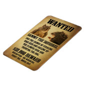 Gezocht Poster met eekhoorn Magneet (Linkerzijde)