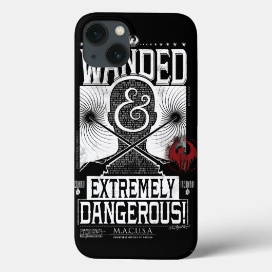 Gezocht Poster met veel en zeer gevaarlijke eigens Case-Mate iPhone Case (Achterkant)