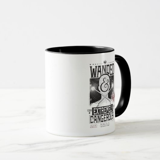 Gezocht Poster met veel en zeer gevaarlijke eigens Mok (Voorkant rechts)