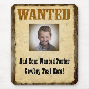 Gezocht Poster Oude Foto Muismat