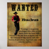Gezocht Poster Ruckus (Voorkant)