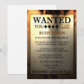 Gezocht Poster Uitnodigingen van de Sheriff (Voorkant / Achterkant)