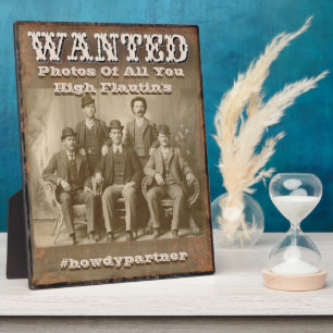 Gezocht Rustic Wedding Hashtag Display Poster Fotoplaat