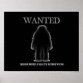 Gezocht Sasquatch in Bossen Shadow Effect Poster (Voorkant)