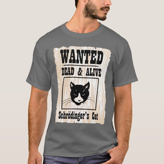 Gezocht Schrodingerkat T-shirt (Voorkant)