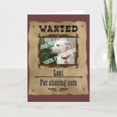 Gezocht sjabloon voor aangepaste foto Wilde West P (Voorkant)