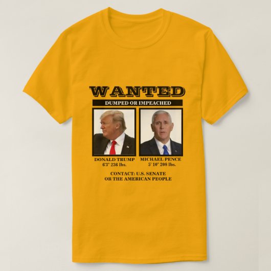 Gezocht: Trump Pence T-shirt (Design voorkant)