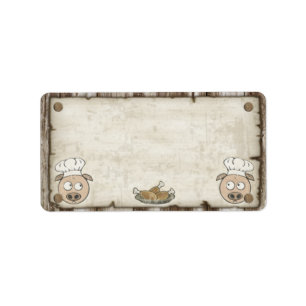 Gezocht Varken BBQ Adresetiketten Etiket