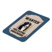 Gezocht voor het eten van huiswerk aangepaste hond magneet (Linkerzijde)