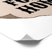 Gezocht voor het eten van huiswerk aangepaste hond poster (Hoek)