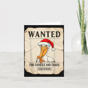 Gezocht voor koekjes en chaos grappige pelikaan ke kaart