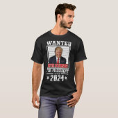 Gezocht voor President 2024 Never Surrender T-shir T-shirt (Voorkant volledig)