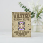 Gezocht Vrede, Liefde en Inspiratie: Verspreid Har Briefkaart (Staand voorkant)