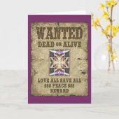 Gezocht Vrede, Liefde en Inspiratie: Verspreid Har Kaart (Gele Bloem)