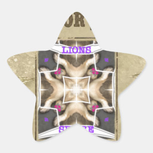 Gezocht Vrede, Liefde en Inspiratie: Verspreid Har Ster Sticker