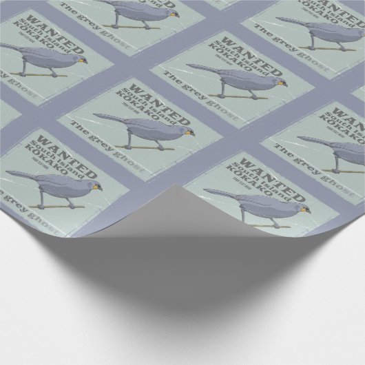 Gezocht Zuid-eiland Kokako Cadeaupapier (Hoek)