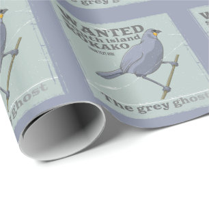 Gezocht Zuid-eiland Kokako Cadeaupapier