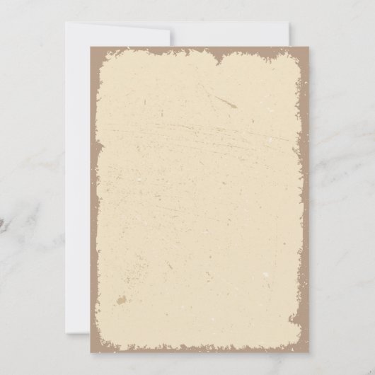 Gezochte Cowboy Western Kerstfeest Kaart (Achterkant)