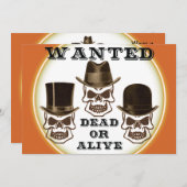 Gezochte doodskous of levende uitnodiging (Voorkant / Achterkant)