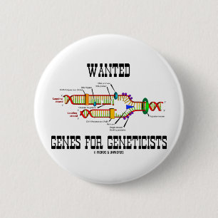 Gezochte genen voor genetici (DNA-replicatie) Ronde Button 5,7 Cm