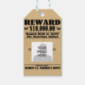 Gezochte Gezochte Dood of Alive Cadeaulabel (Voorkant)