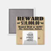 Gezochte Gezochte Dood of Alive Magneet (Voorkant / Achterkant)