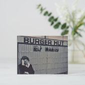 Gezochte hulp briefkaart (Staand voorkant)