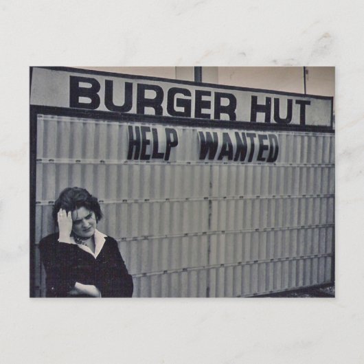 Gezochte hulp briefkaart (Voorkant)