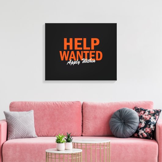 Gezochte hulp is van toepassing binnen canvas afdruk (Insitu (Woonkamer))