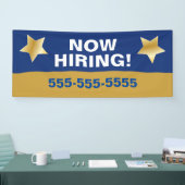 Gezochte hulp, nu het huren van de banenbanner spandoek (Beurs)