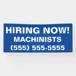 Gezochte hulp, nu het huren van de banenbanner spandoek