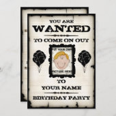 Gezochte uitnodigingen van het feest (Voorkant / Achterkant)