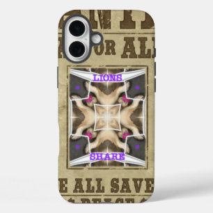 Gezochte vrede iPhone 16 plus hoesje