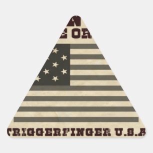 Gezochte vrede driehoek sticker